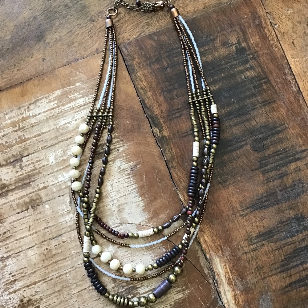 Multi-strand Beaded Necklace